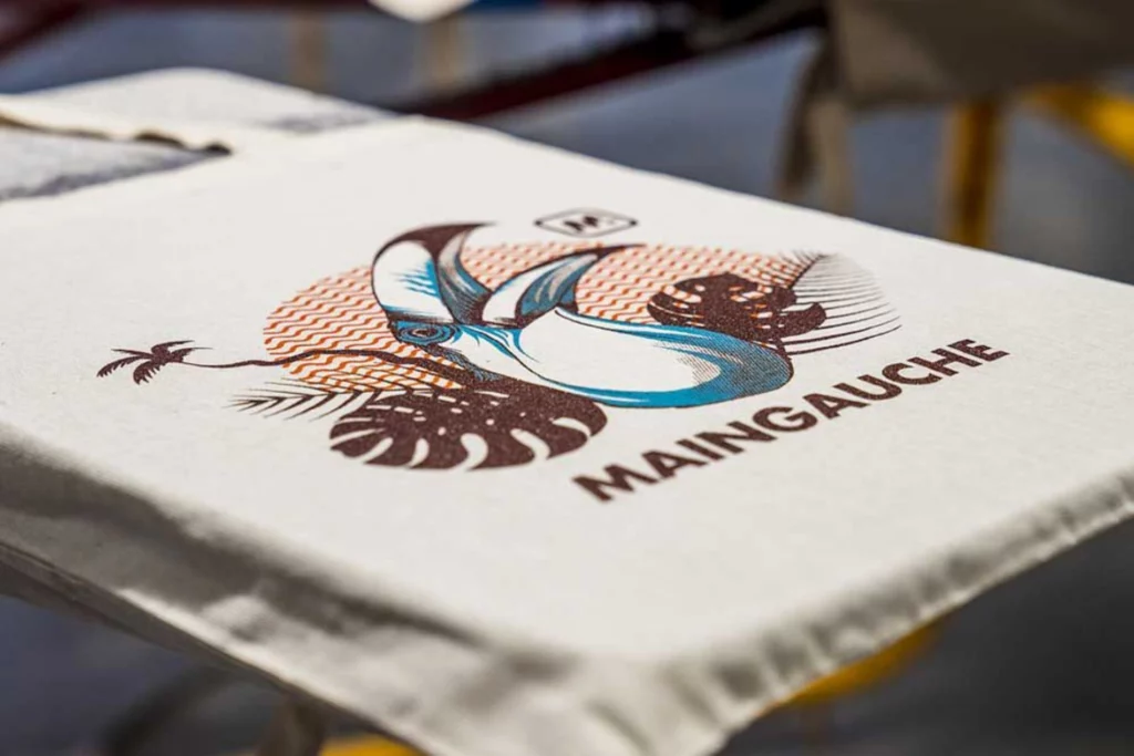 Sérigraphie 3 couleurs sur un tote bag