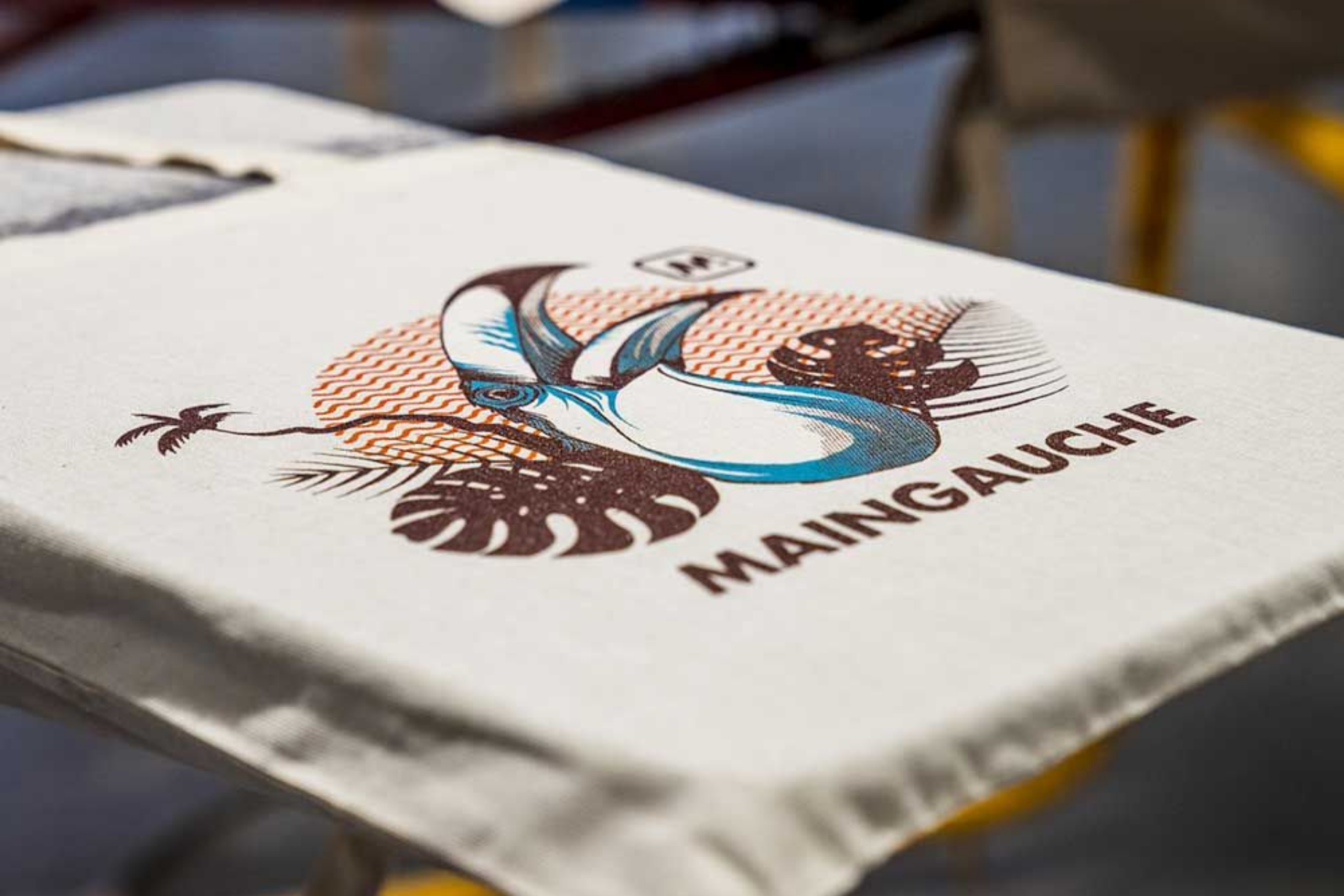 Sérigraphie 3 couleurs sur un tote bag