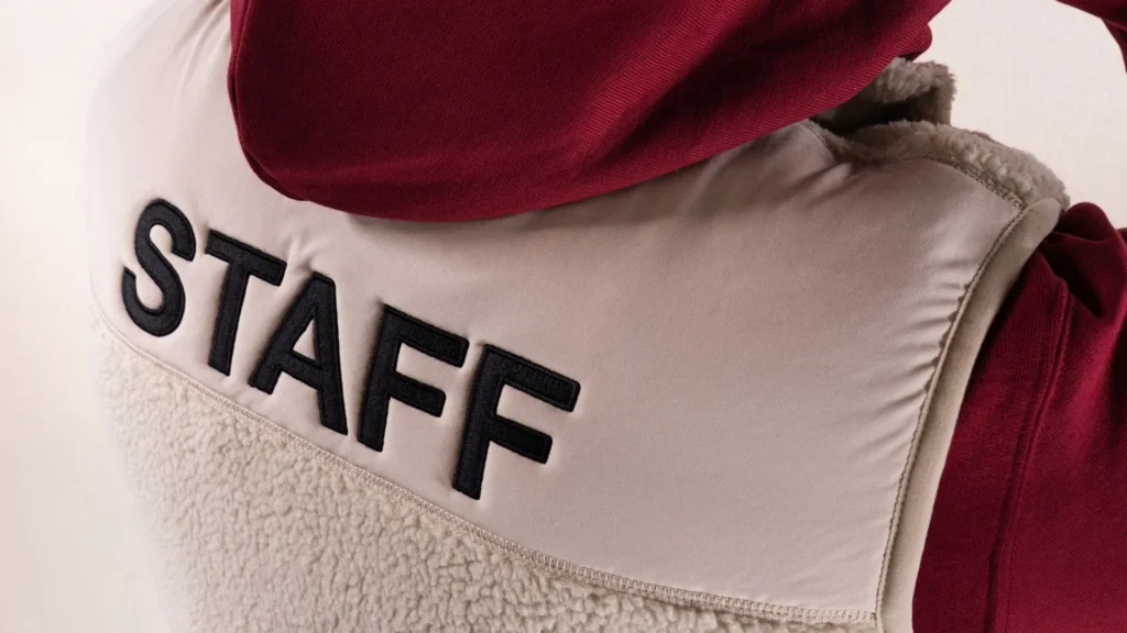 Polaire sans manches personnalisée pour une franchise